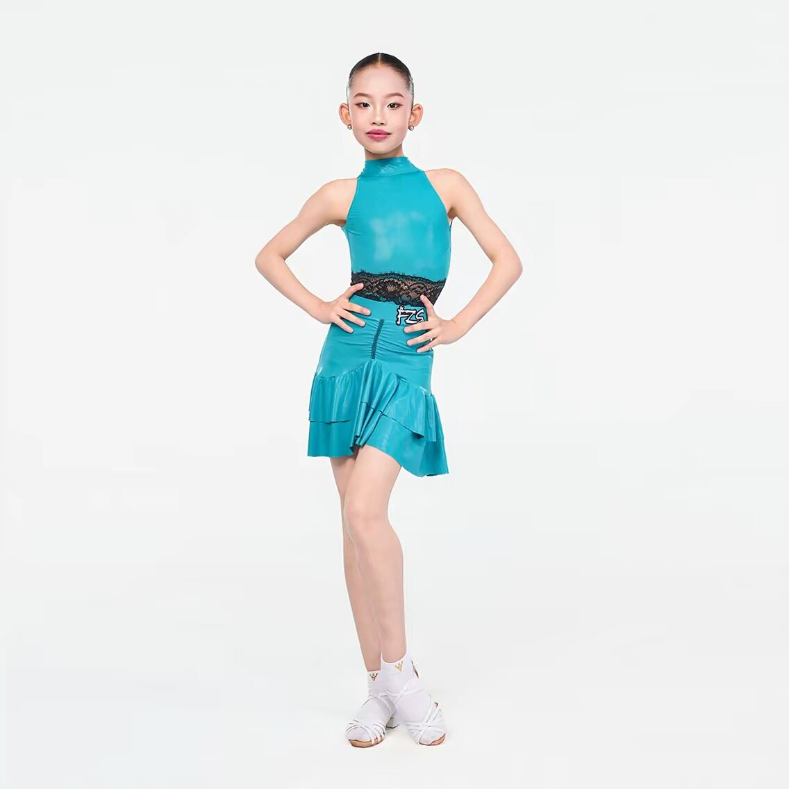 FZSDANCE新款拉丁舞练功服蕾丝