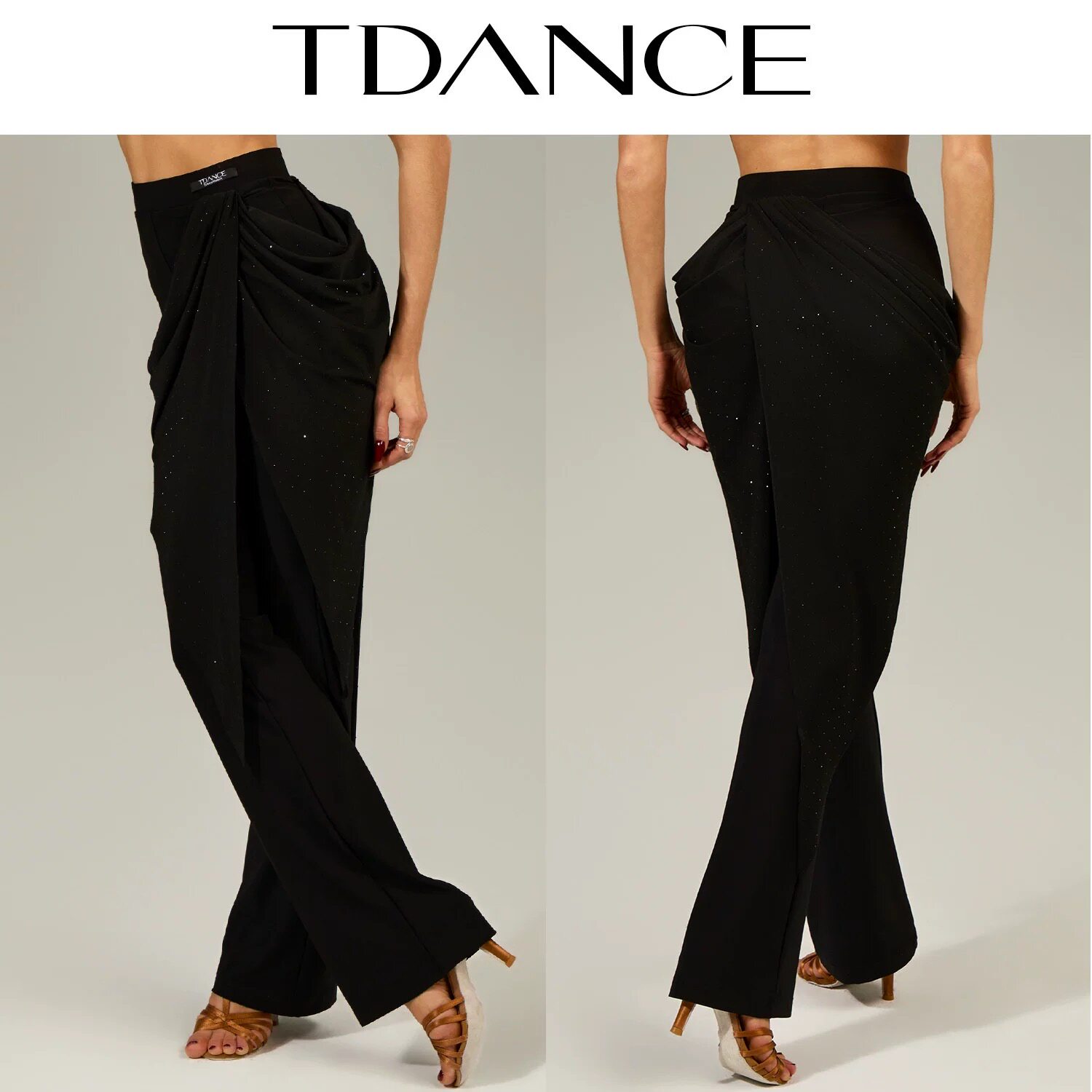 TDANCE拉丁外飘兜兜微喇叭裤百搭