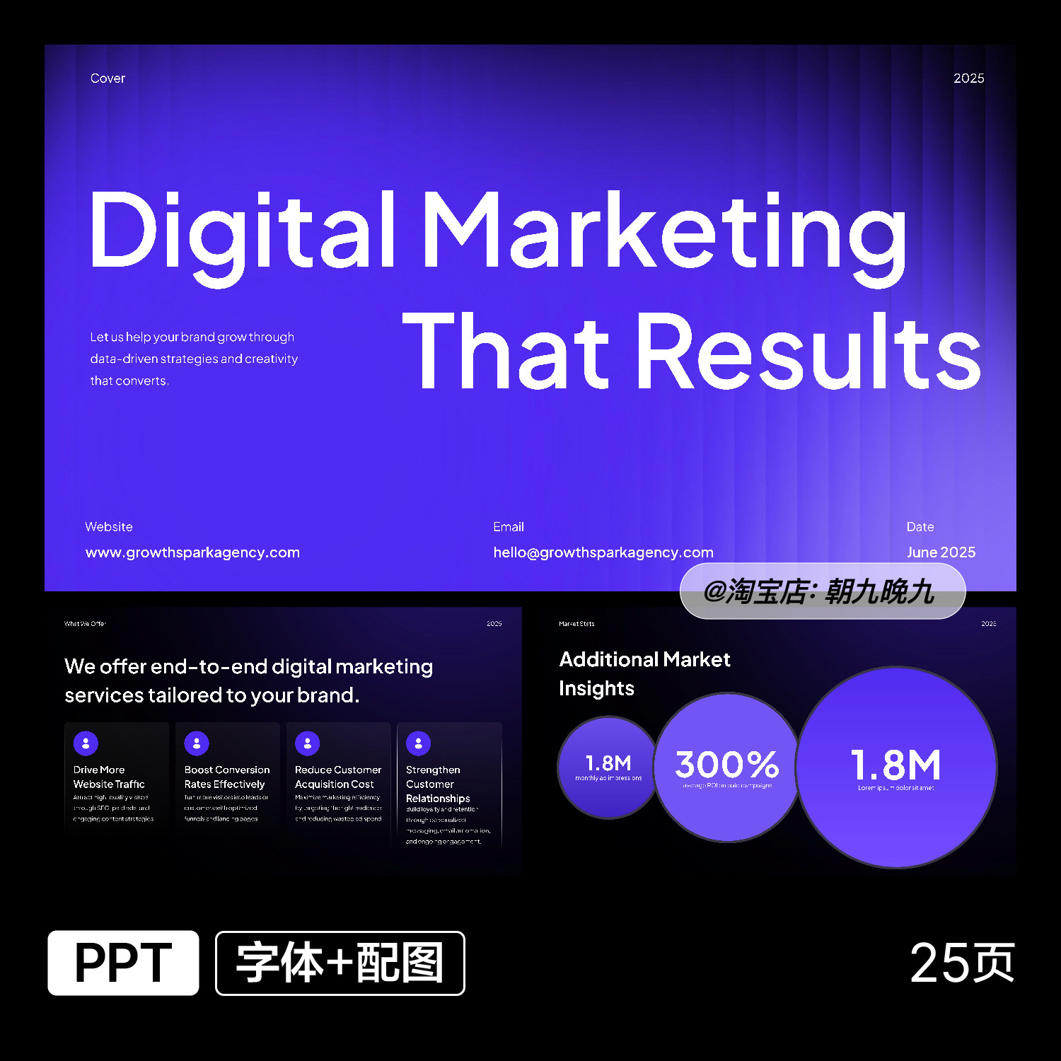 紫色系小众企业汇报数据表格美化公司总结PPT模板设计素材zw39