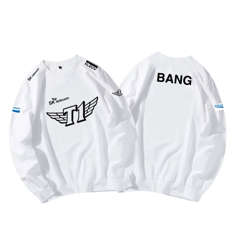英雄联盟sktt1战队套头圆领衣服