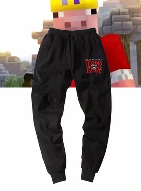我的世界猪皇血神technoblade周边休闲定制男女束口卫裤运动长裤