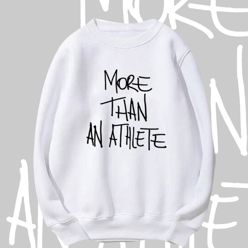 湖人队詹姆斯球衣MORE THAN AN ATHLETE23号篮球训练宽松圆领卫衣
