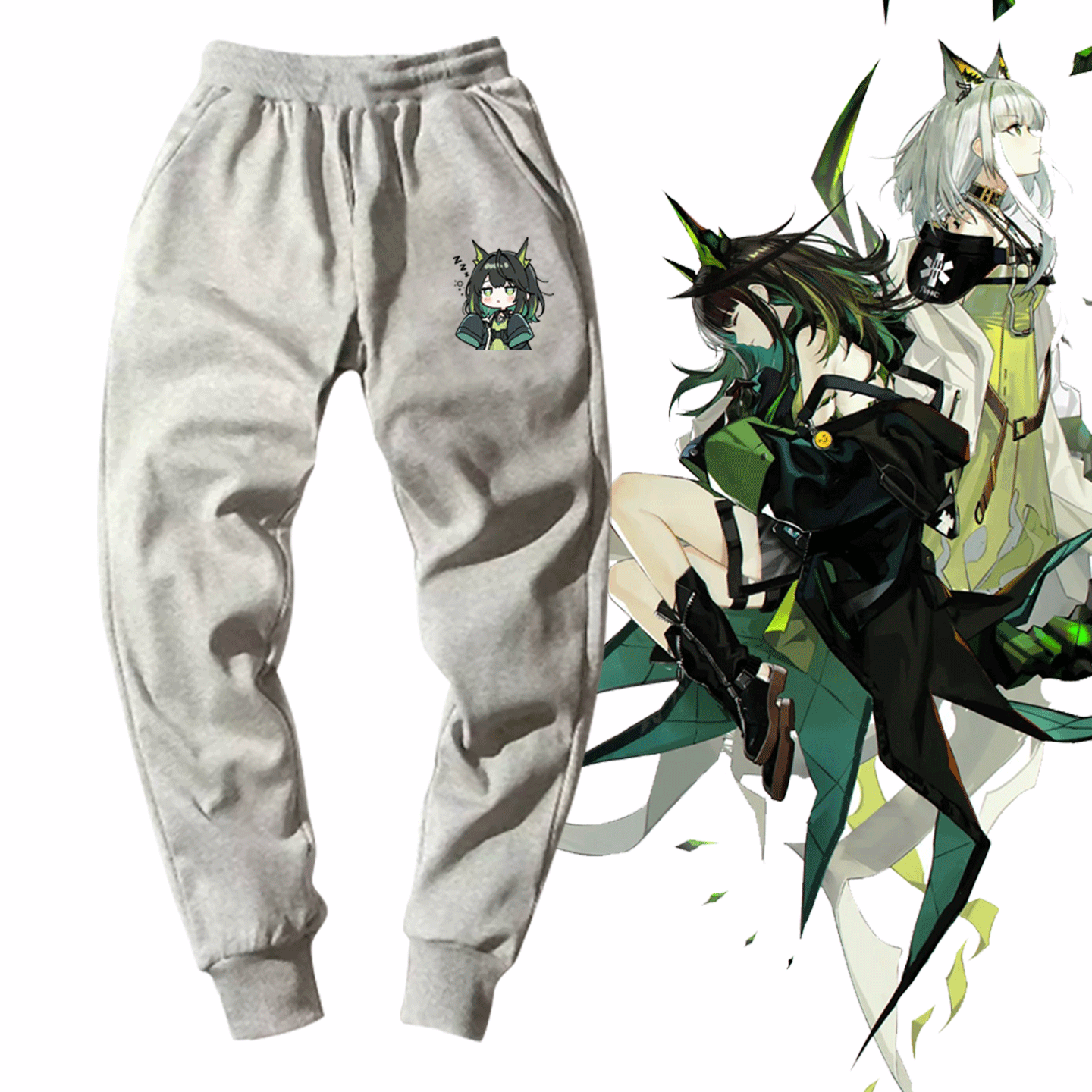 Mon3tr 凯尔希明日游戏方舟周边可爱男女情侣可定制卫裤运动长裤,男装,休闲裤,淘宝优惠券,粉丝福利购,淘宝优惠卷