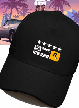 GTA5游戏公司Rockstar Games周边侠盗猎车R星标志男女定制棒球帽