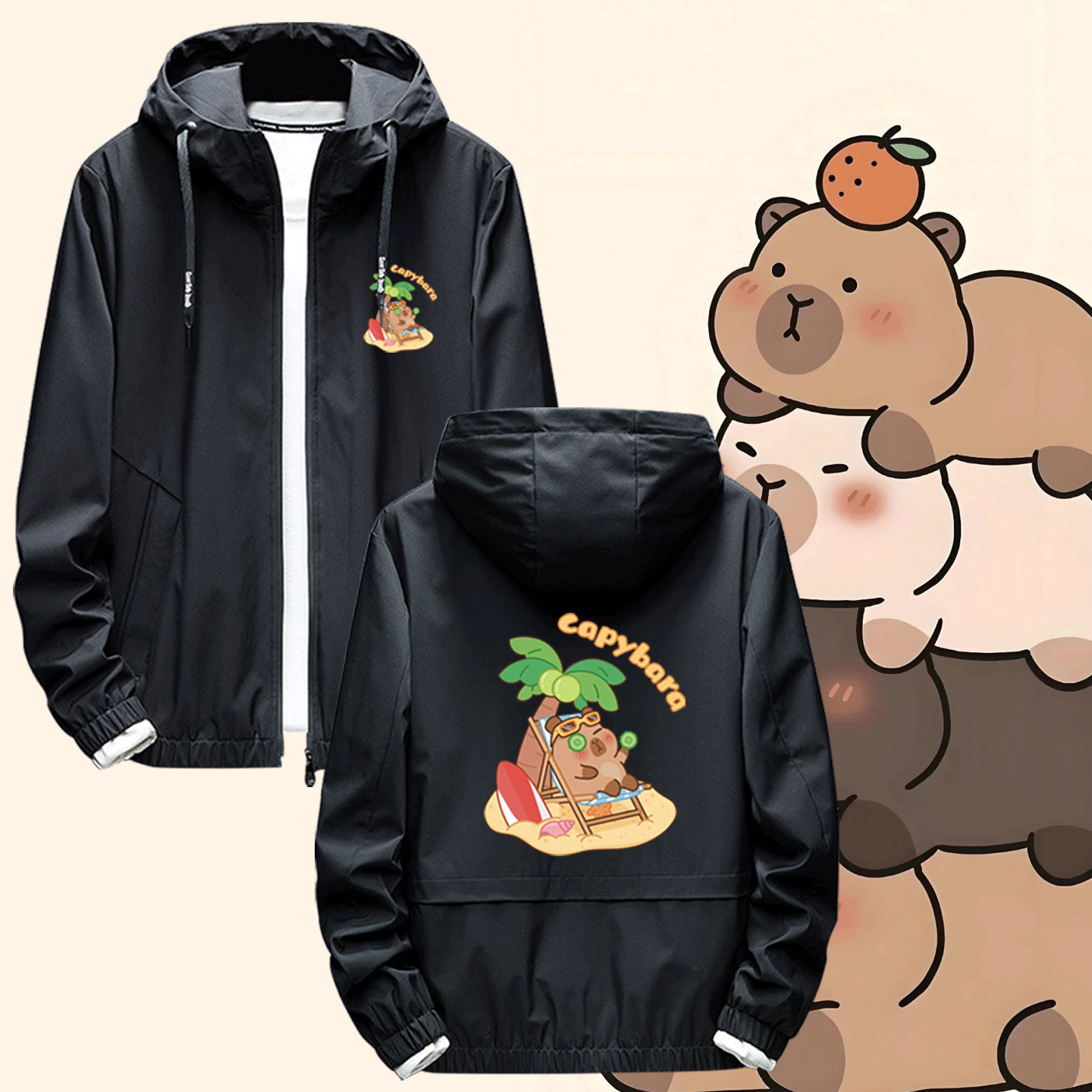 男女情侣可定制连帽夹克服外套