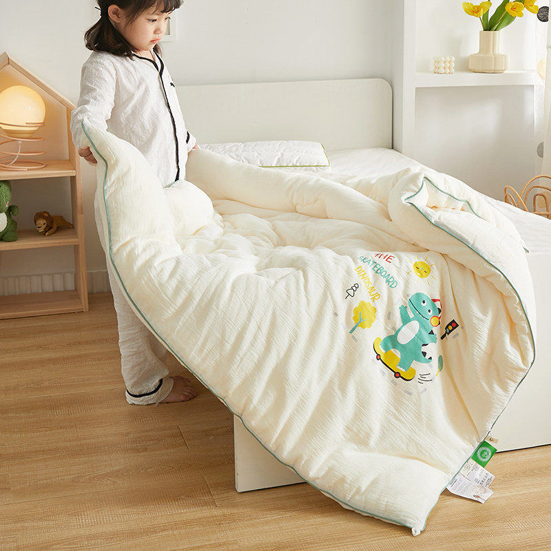 A类纯棉儿童小被子午睡秋冬季全棉大豆纤维被冬被幼儿园春秋被芯