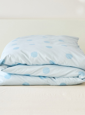 2025新款简约蓝色被罩全棉纯棉180x200x230cm双人单独被罩160x210