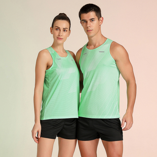 夏款体育生训练服田径服男女运动速干套装背心体考比赛服运动套装