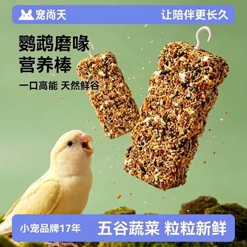 鹦鹉零食棒训练奖励食物