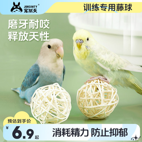 宠尚天鹦鹉藤球啃咬玩具