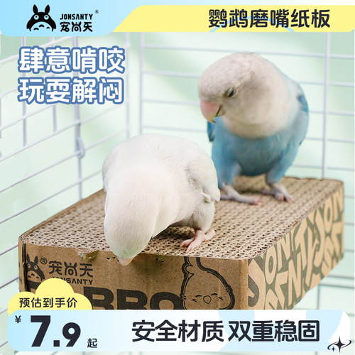 宠尚天鹦鹉千层纸板发泄啃咬