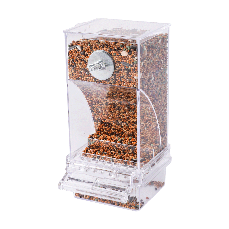 宠尚天鹦鹉自动喂食器下料器虎皮玄凤牡丹鸟食盒鸟具用品防撒防溅