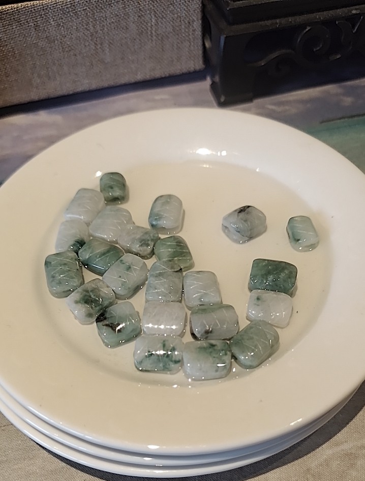 冰飘花翡翠富甲珠散珠子晕染古风手作串珠材料手链饰品003