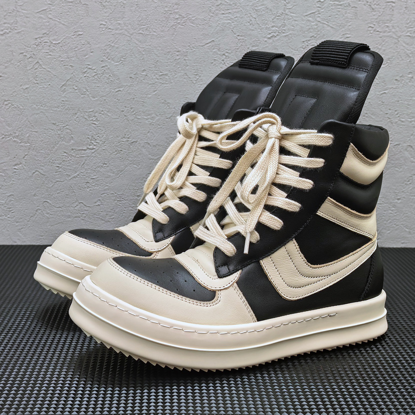 ro高帮鞋男倒三角大勾子21ss22增高厚底板鞋休闲百搭短靴子鞋女潮