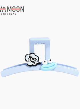 韩国糖果色字母抓夹女发量多盘发夹可爱网红鲨鱼夹盘发后脑勺发抓