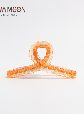 蕾丝简约抓夹小清新发抓百搭气质后脑勺鲨鱼夹可爱盘发夹头饰发饰