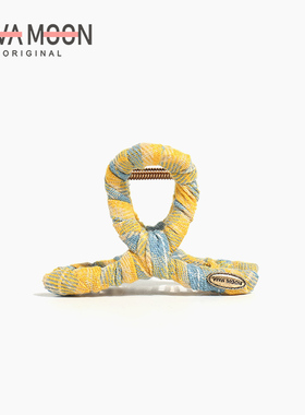 韩版格纹布艺抓夹春日中号发抓高级感头饰气质发饰鲨鱼夹后脑勺夹