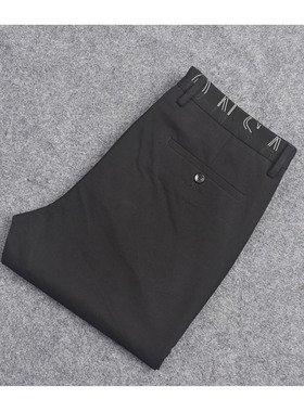 秋冬新款弹力休闲裤时尚商务百搭男裤裤子高档男士修身西裤直筒