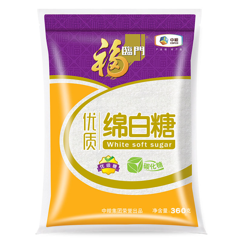 福临门绵白糖360g/袋  炒菜凉拌烘焙 提鲜家庭食用绵白糖中粮出品