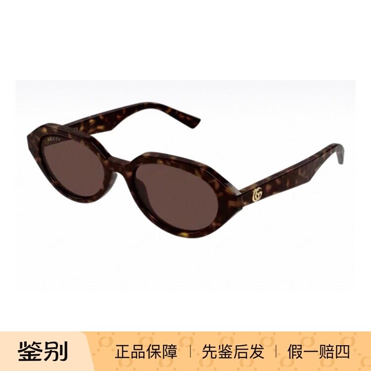 古驰玳瑁圆形男女太阳镜