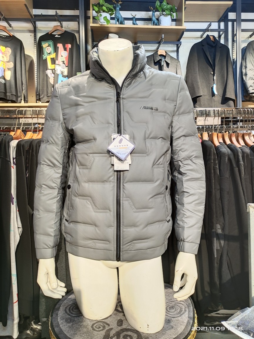 名鼠格莱斯登男装羽绒服7833款双面穿立领夹克保暖厚外套2021冬季
