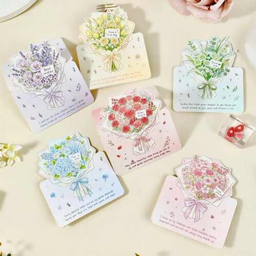 教师节感恩手绘玫瑰贺卡