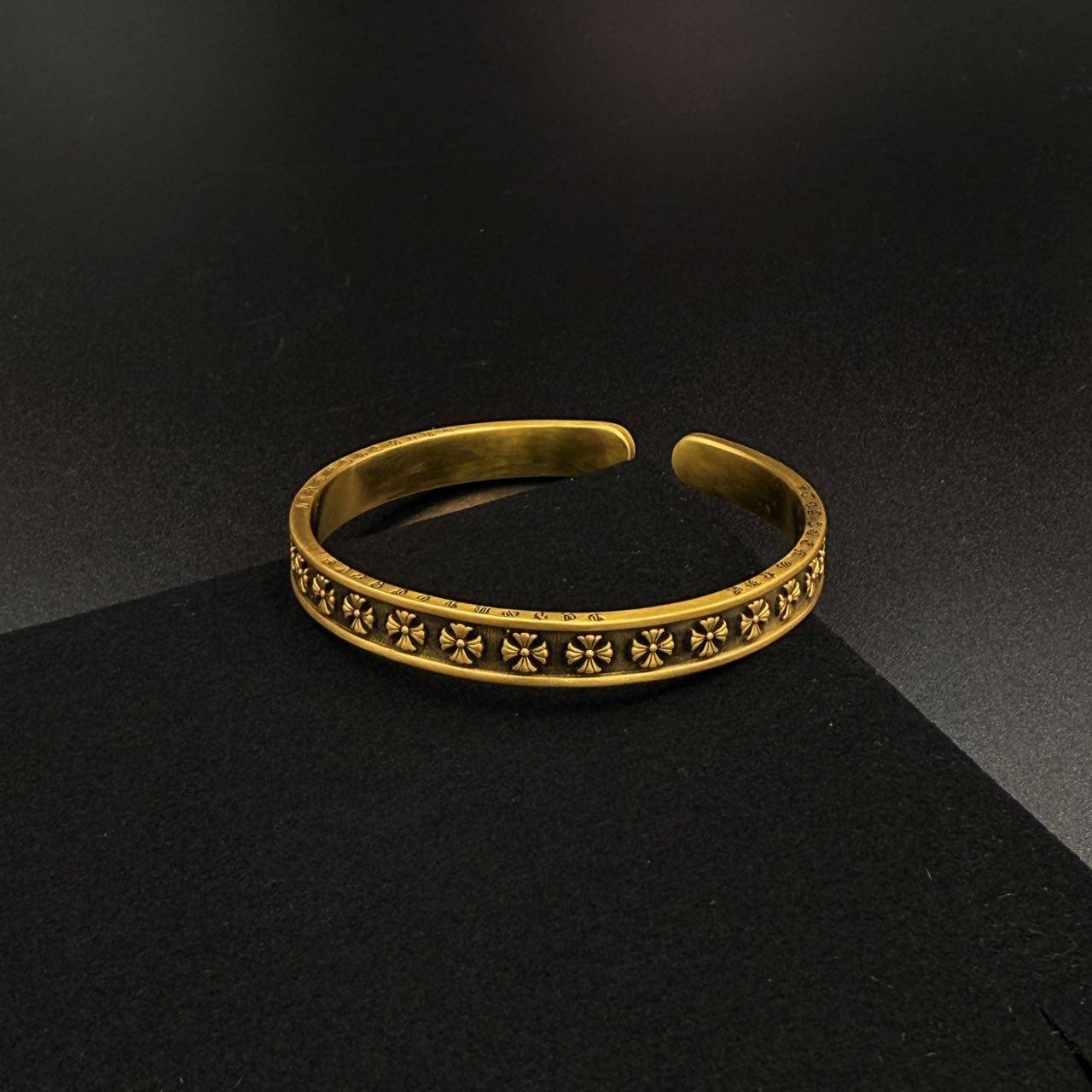 足金999古法黑金手镯5D水贝黄金送女朋友礼物2026新款