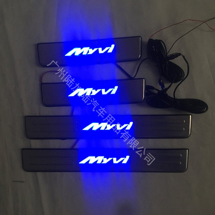 Perodua Myvi M600 M800 LED冷光带灯踏板/门槛条/迎宾踏板 MYVI