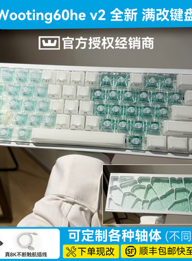 现货wooting60he v2正品全新满改键盘｜定制西湖水磁轴果冻可定制