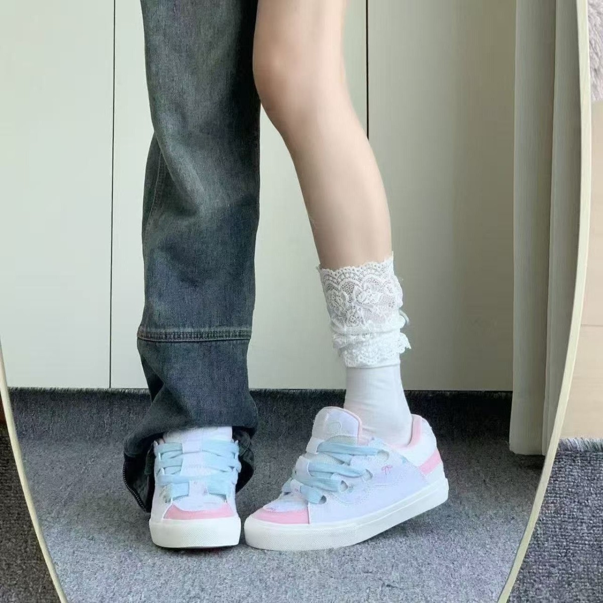 少女小白鞋2025年新款女春秋学生百搭女鞋休闲运动厚底运动板鞋子,运动鞋new,板鞋,淘宝优惠券,粉丝福利购,淘宝优惠卷