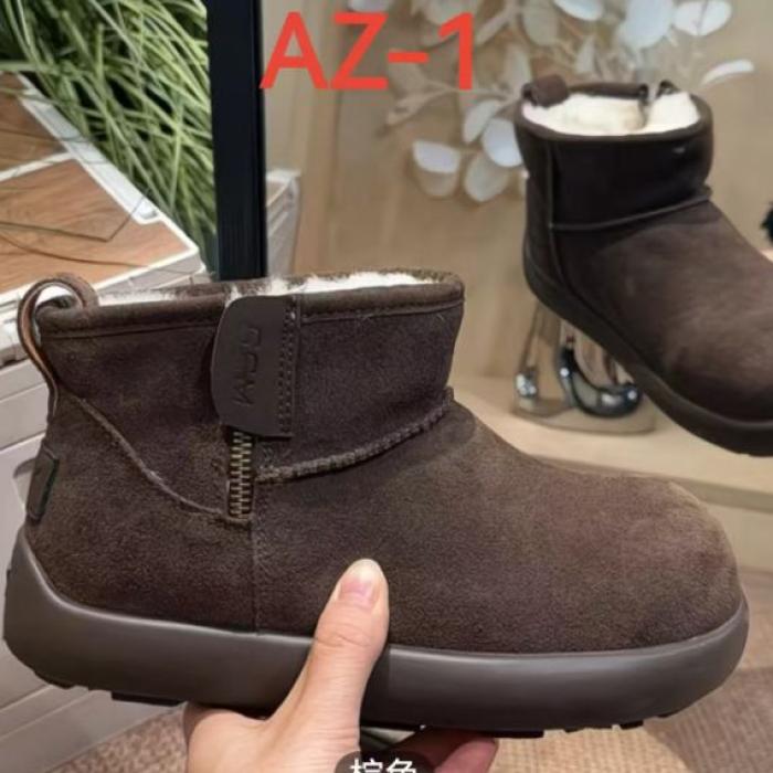 周冬雨同款雪地靴女2025年冬季新款短靴皮毛一体保暖低帮加绒棉靴