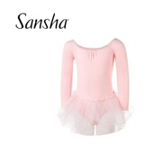 儿童体服芭蕾舞蹈服练功表演比赛裙 TUTU裙式 Sansha 三沙长袖