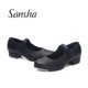 Sansha法国三沙儿童牛皮踢踏舞鞋 男女儿童魔术扣踢踏舞蹈鞋 TA24CL