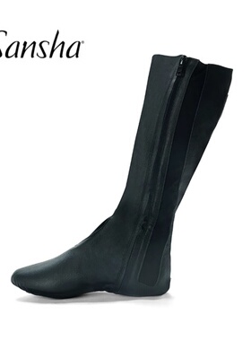 sansha/三沙舞蹈剧院靴 芭蕾舞拉链蒙古藏族民族舞软底皮靴BB23