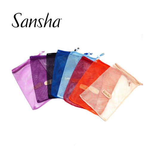 Sansha/三沙舞蹈鞋网兜芭蕾舞鞋足尖鞋配件练功鞋网袋软鞋保护袋