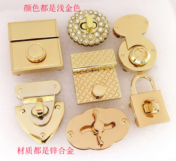 皮包点钻搭仔吊饰正方按钮五金拧锁扣椭圆三角形配件修包箱包圆盘