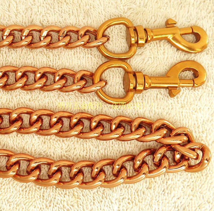 包链条配件勾扣古金色粗口链子金色圆头包带肩带菱格包女包皮具带