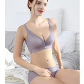 聚拢无钢圈调整型收副乳官方旗舰店文胸小胸厚丽人正品 女 内衣套装