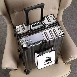 小米族行李箱结实耐用拉杆箱静音铝框旅行箱男女密码箱大容20寸