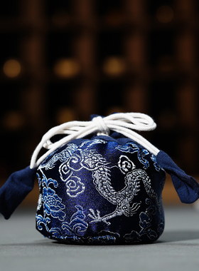 悟追加厚茶杯主人杯收纳布袋子手提茶具便携包装袋珠宝首饰文玩包