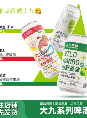 大九酿造精酿啤酒古斯酸啤果啤浑浊ipa330ml降临 流体果泥500ml
