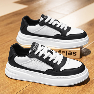 男鞋2026新款休闲鞋子男潮鞋百搭小白鞋男款韩版透气黑白熊猫板鞋