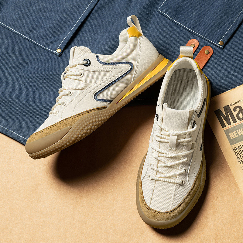 2026年爆款男鞋夏季透气薄款运动休闲德训鞋男款超火阿甘小白鞋男