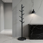 碳钢衣帽架落地式 卧室家用挂包挂衣服室内床边不占空间铁艺挂衣架