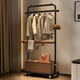 落地挂衣架卧室衣服挂架次净衣帽架小型家用室内客厅实木衣服架子