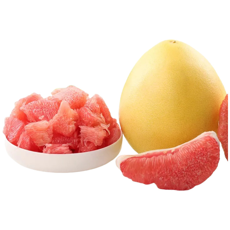 红肉柚+白肉柚2个装应当季水果包邮新鲜柚带箱5斤。送开果器