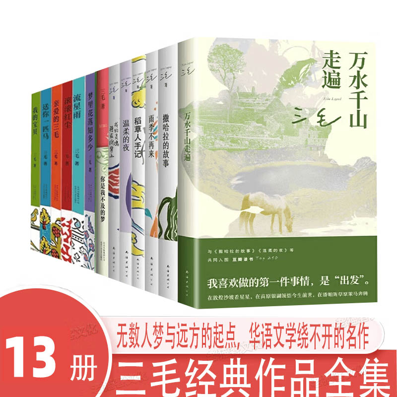 三毛作品全集正版13册亲