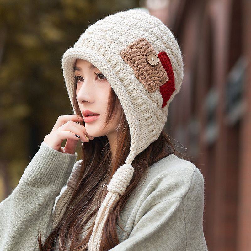 网红新款街头时尚贴布毛线帽子女秋冬季骑车保暖手工针织帽包头帽,服饰配件/皮带/帽子/围巾,帽子,淘宝优惠券,粉丝福利购,淘宝优惠卷