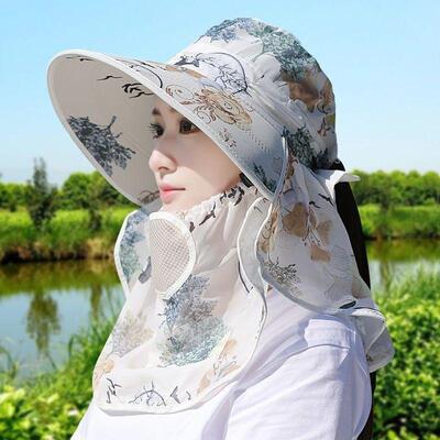 户外采茶帽女士防晒休闲春夏季