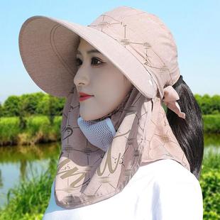 大帽檐渔夫帽女春秋夏季户外登山旅游采茶帽子太阳帽防晒遮阳帽